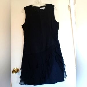 Caroline Herrera Sz. 12 Little Black Dress 100%‎ Silk